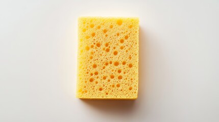 Yellow Porous Sponge White Backdrop 