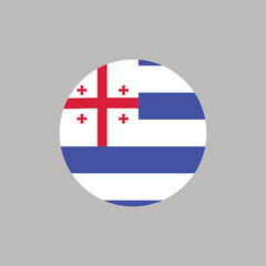 Obraz premium AJARIA FLAG VECTOR FOR SOCIAL MEDIA AND PRINT MEDIA