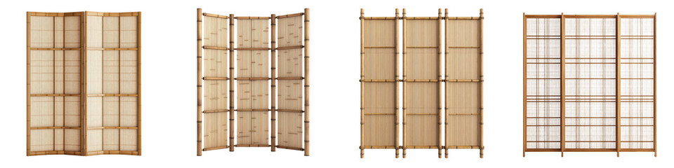 Elegant Japanese Inspired Sliding Panel Room Dividers for Modern Home or Office Spaces
