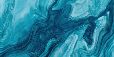 Obraz premium Oceanic Whispers: Abstract depiction of fluid textures resembling swirling water, capturing the mysterious depths and ethereal beauty of the ocean's currents, ideal for evoking a sense of calm.