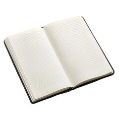 Open lined notebook blank pages ready for writing new ideas thoughts plans