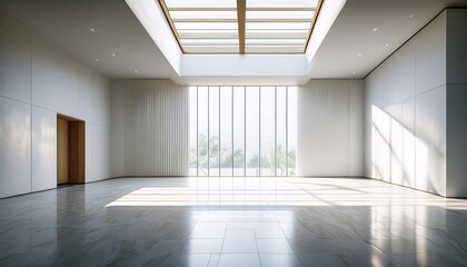 Modern Minimalist Empty Room Sunlight - Minimalist design