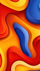 Abstract colorful layered shapes background