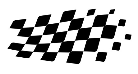 Race flag Design. Race flag icon logo. Racing stripes. Sport checkered. Motorsport graphics. Vector illustration