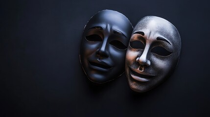 Theatrical Masks: A Study in Contrasting Emotions