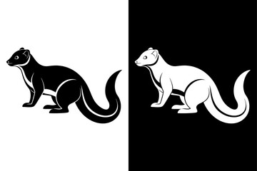 Simple Mongoose Silhouette Icon Perfect for Prints & Digital Use.