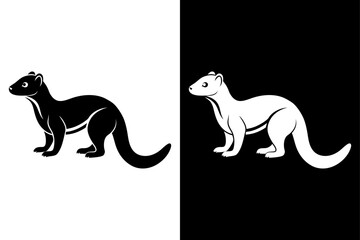 Simple Mongoose Silhouette Icon Perfect for Prints & Digital Use.