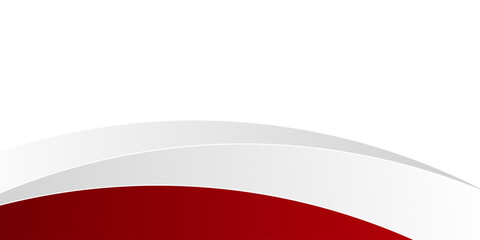 Red curve on a white background vector