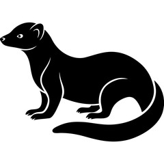 Mongoose Icon Vector Scalable Silhouette for Branding & Graphics.