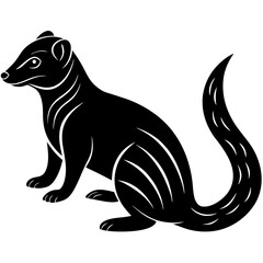 Mongoose Icon Vector Scalable Silhouette for Branding & Graphics.