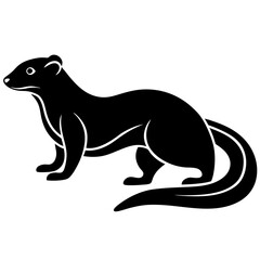 Mongoose Icon Vector Scalable Silhouette for Branding & Graphics.