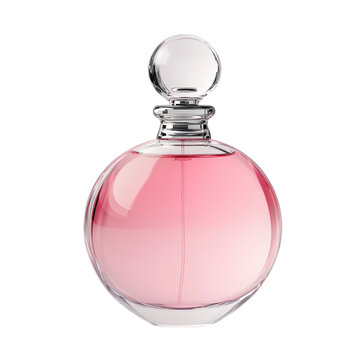 Pink perfume bottle elegant design luxury fragrance,