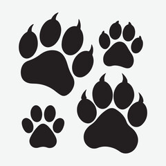 Fototapeta premium Explore a stunning collection of paw vector designs, including free and premium paw print graphics. Perfect for pet lovers, designers, and animal-themed projects. Download now!