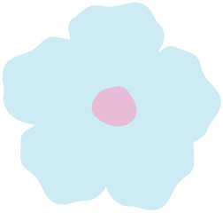 꽃 모양 꽃무늬 파티클 컨페티 일러스트 Flower-shaped flower-patterned particle confetti illustration