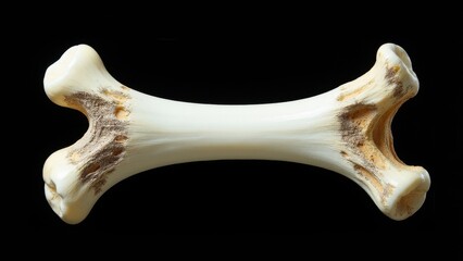 Fototapeta premium A close-up view of a deer bone with detailed texture and structure