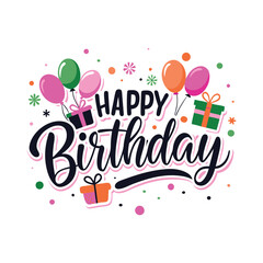 Happy birthday to you, vector design for birthday invitation cards.
Happy birthday vector design. Happy birthday to you.