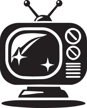 recommend clip art: retro television icon, television silhouette vector, tv silhouette vector, retro television illustration design, television vector illustration isolated on white and black background