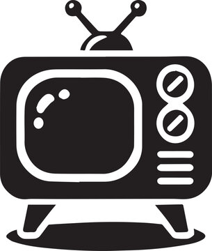 recommend clip art: retro television icon, television silhouette vector, tv silhouette vector, retro television illustration design, television vector illustration isolated on white and black background