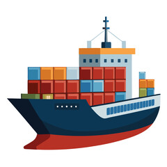 cargo ship with cargo containers