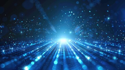 Naklejka premium Sparkling laser beam effect dash with high-speed shine and emit electric light express fantasy scene convey sense of energy moving and flowing with dynamic perfect for science fictional design. AIG53.