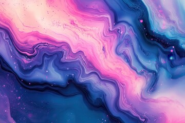 Abstract pink and blue marble texture. Ideal for backgrounds, websites, and designs needing a vibrant, fluid aesthetic.