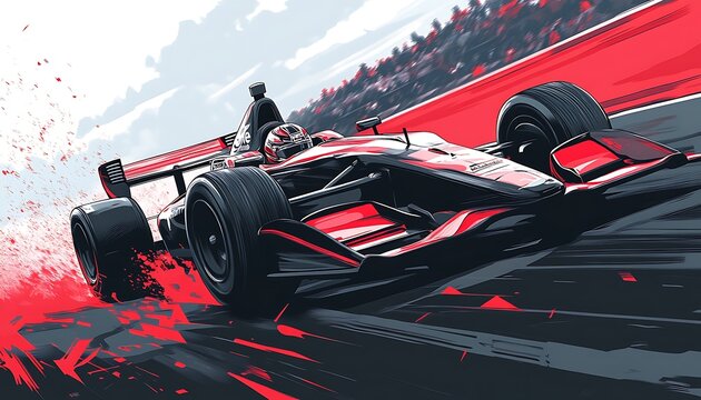 IndyCar Race Action Background