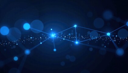 Fototapeta premium Dark web and blue light technology icons for business use , safe browsing, digital identity, secure login