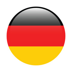 Germany circle flag logo icon digital vector illustration