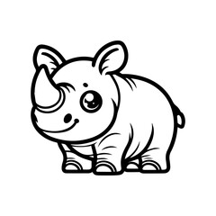 a illustration of rhinoceros