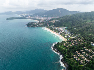 Obraz premium Karon View Point - View of Karon Beach, Kata Beach and Kata Noi in Phuket, Thailand.