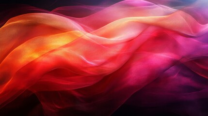 Obraz premium Abstract Colorful Fabric Texture: A Symphony of Red, Orange, and Pink Hues