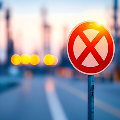 Warning sign for chemical spill restrictions in industrial area prohibition symbol alerting hazards