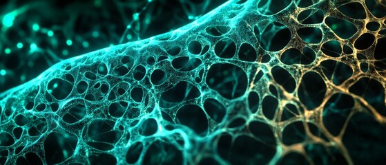 Emerald Azure Veins: Cellular Network 