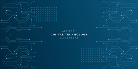 Blue abstract technology background. business technology communication. Hi tech digital connection. high tech. science. modern technology business concept. futuristic background. vector illustration