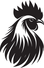 Rooster Silhouette Clipart Collection