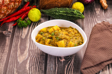 Aloo masala with green peas