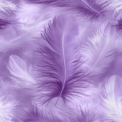 Obraz premium Ethereal lavender feathers floating gently creating a serene and calming visual texture soft focus dreamy atmosphere for peaceful backgrounds