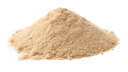 Pile of Fine Powder Isolated on White Background
