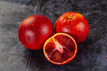 Red sweet juicy orange fruit