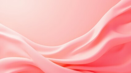 Peachy pink fabric folds create a soft, flowing texture.