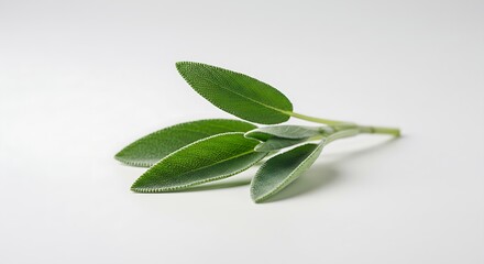 A close-up of fresh dill leaves with fine feathery textures against a white background