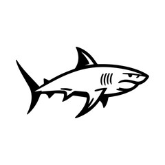 Obraz premium a illustration of shark
