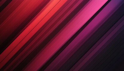 Obraz premium Diagonal striped abstract background, vibrant red-purple gradient