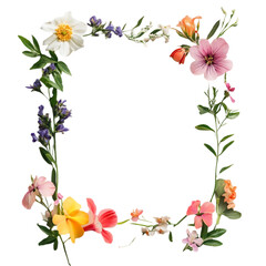 Fototapeta premium Vibrant Flowers Abstract Colorful Stripes Floral Design