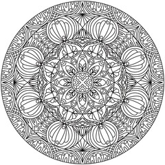 Abstract, Black line drawings, Mandala paintings for coloring, Black line drawings for coloring, Patterns for printing, Covers, Patterns on products.