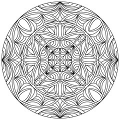 Abstract, Black line drawings, Mandala paintings for coloring, Black line drawings for coloring, Patterns for printing, Covers, Patterns on products.