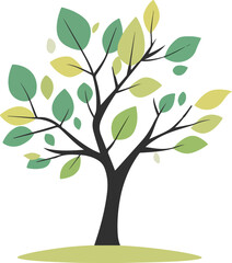 Fototapeta premium Stylized Tree Illustration