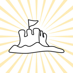 summer icon illustration