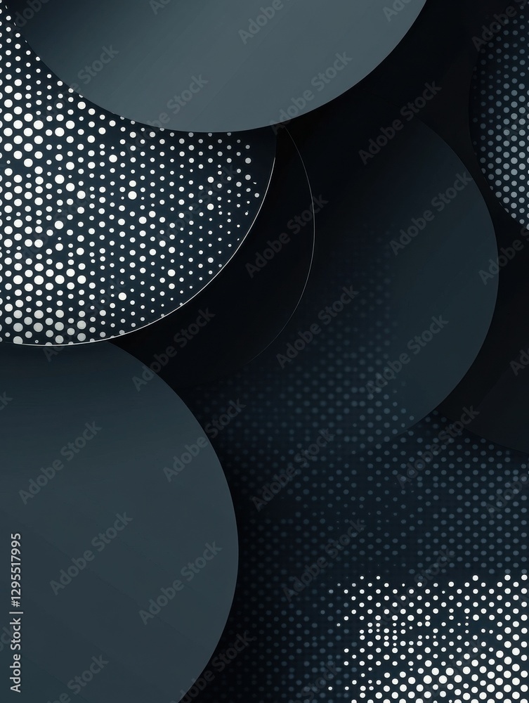 Poster minimal geometric background with dynamic shapes composition. presentation template abstract backgro