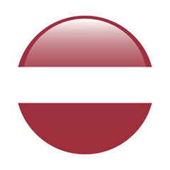 Latvia circle flag logo icon digital vector illustration